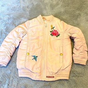 Hudson Bomber Jacket with embroidery Sz 5